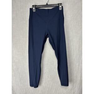 Size 10 Lululemon Blue Align Ribbed HR Pant 25”